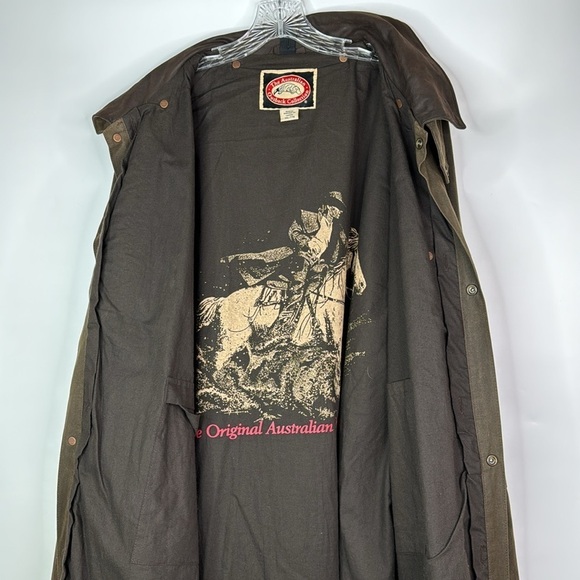 The Australian Outback Collection Oilskin Green Duster Rancher Jacket XXL - Picture 8 of 14